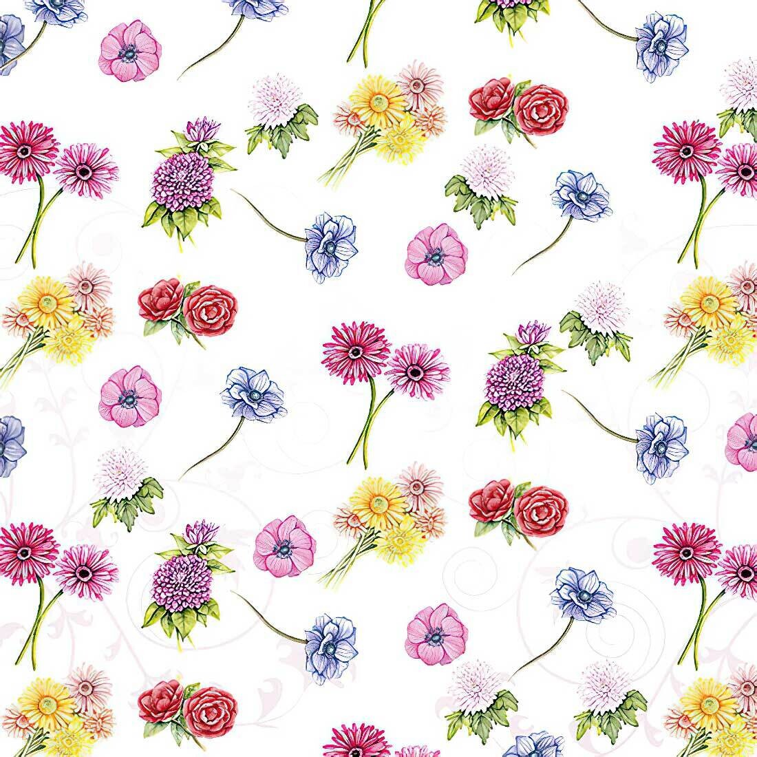 Decoupage Paper Napkins - Floral - Flower Festival (1 Sheet)