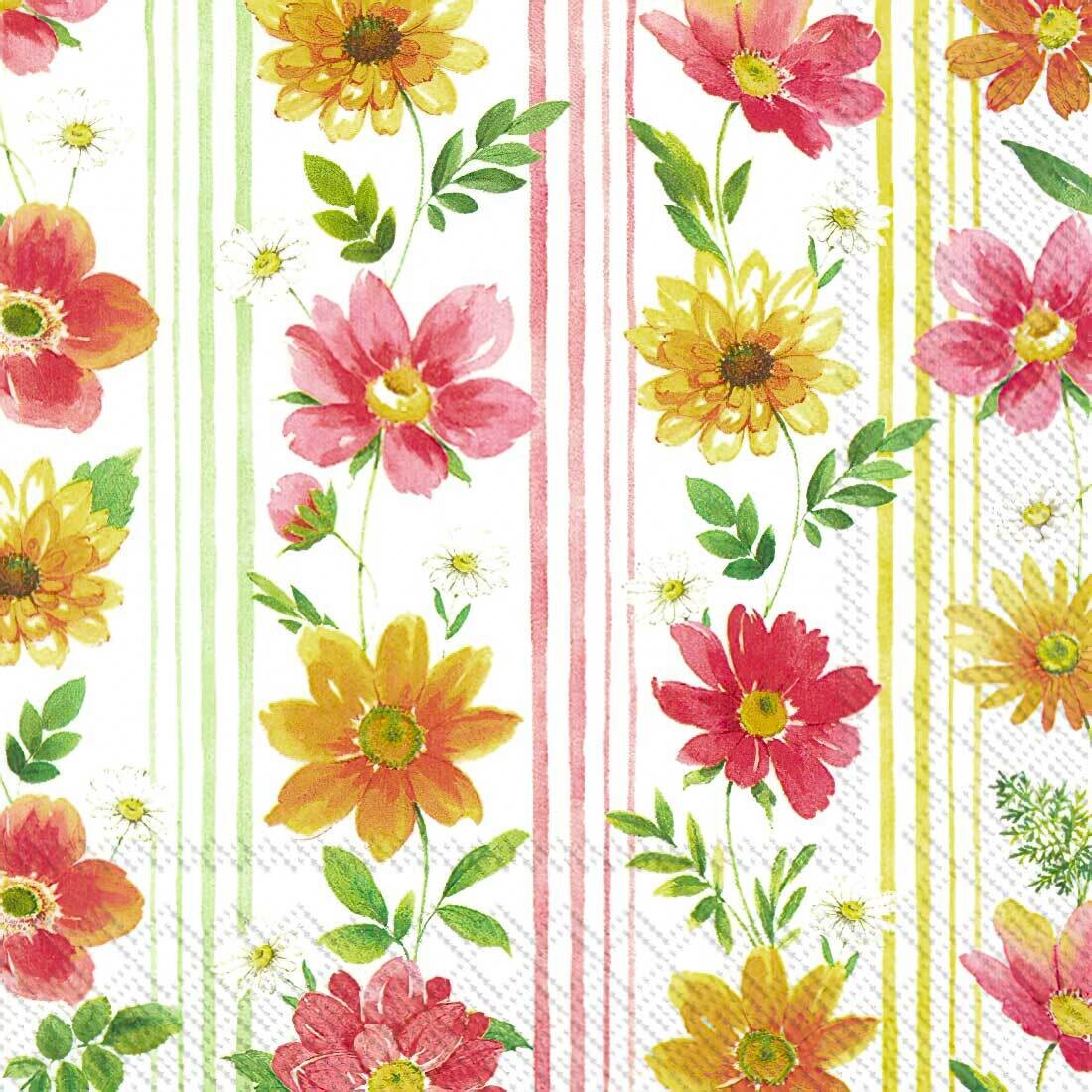 Decoupage Paper Napkins - Floral - Josi (1 Sheet)