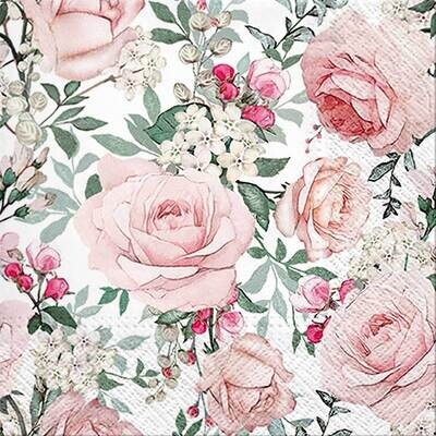 Decoupage Paper Napkins - Floral - Gorgeous Roses (1 Sheet)