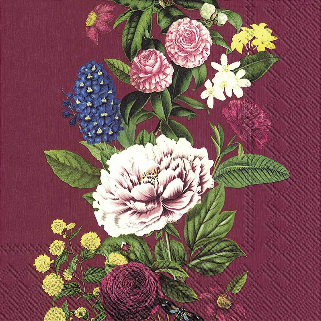 Decoupage Paper Napkins - Floral - Magdalene (1 Sheet)