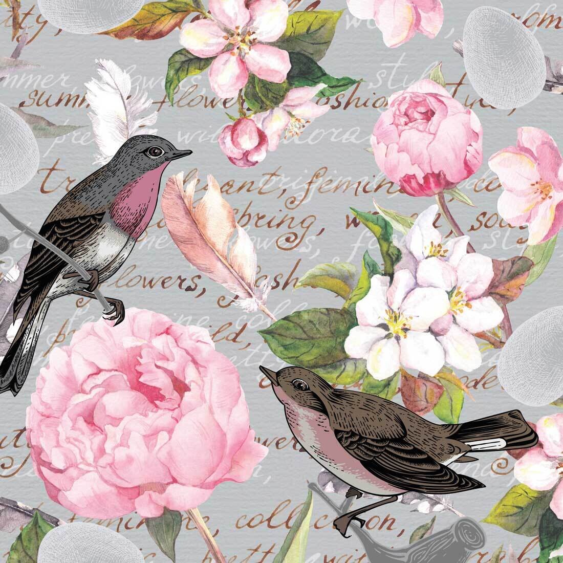 Decoupage Paper Napkins - Bird - Birds Of A Feather (1 Sheet)