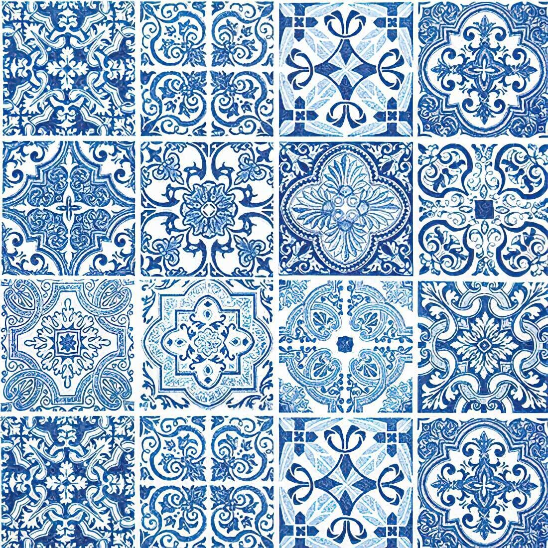 Decoupage Paper Napkins - Pattern - Tiles (1 Sheet)