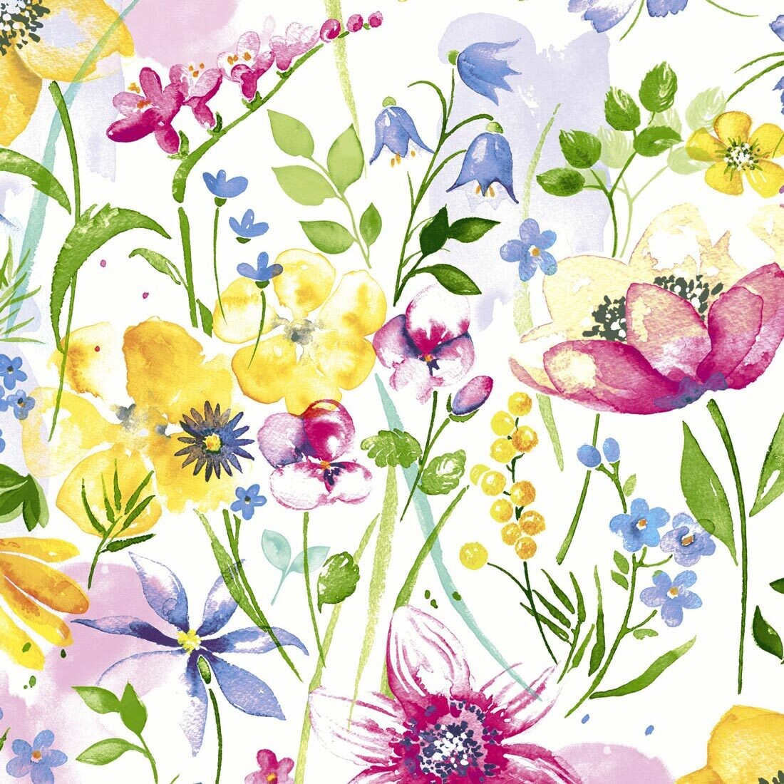 Decoupage Paper Napkins - Floral - Flower Meadow (1 Sheet)