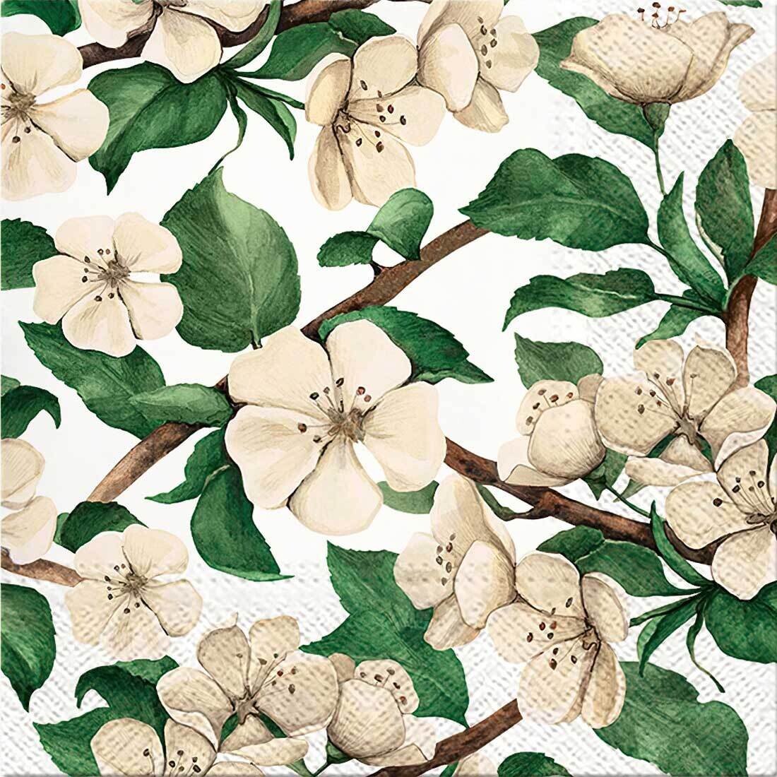 Decoupage Paper Napkins - Floral - Apple Blossoms (1 Sheet)
