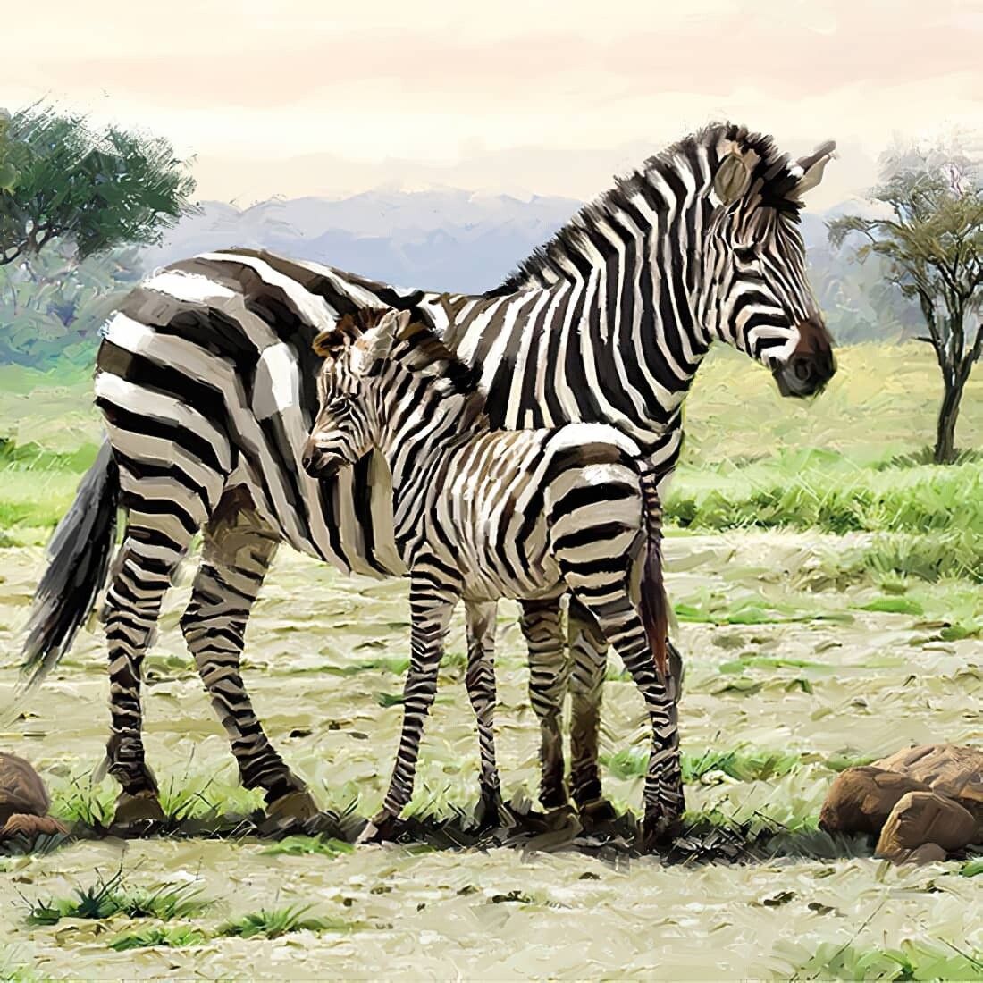Decoupage Paper Napkins - Animals - Zebra (1 Sheet)
