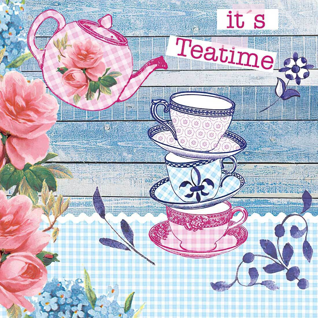 Decoupage Paper Napkins - Food & Drinks - It´s Teatime (1 Sheet)
