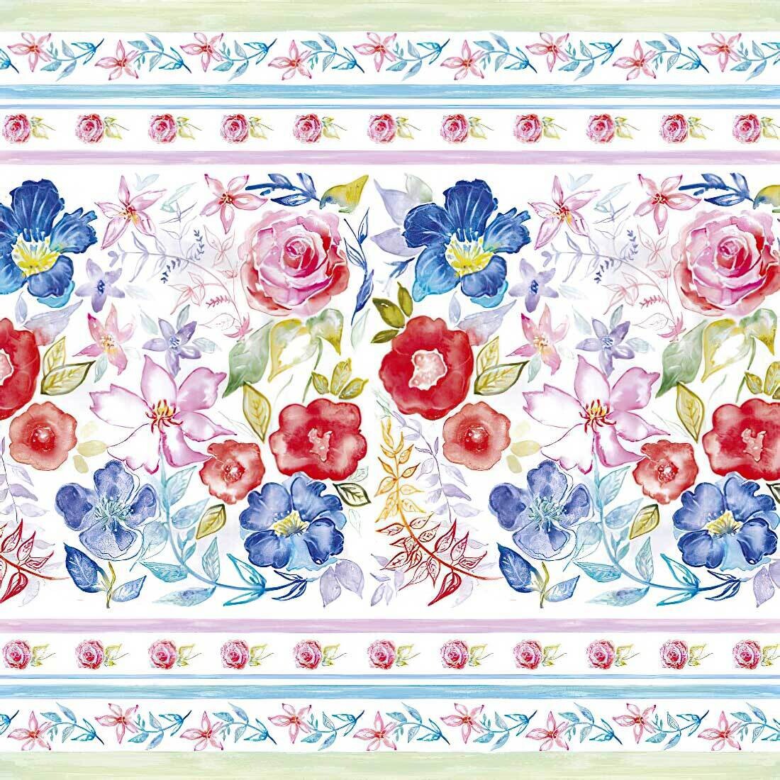 Decoupage Paper Napkins - Floral - Watercolour Floral Pattern (1 Sheet)