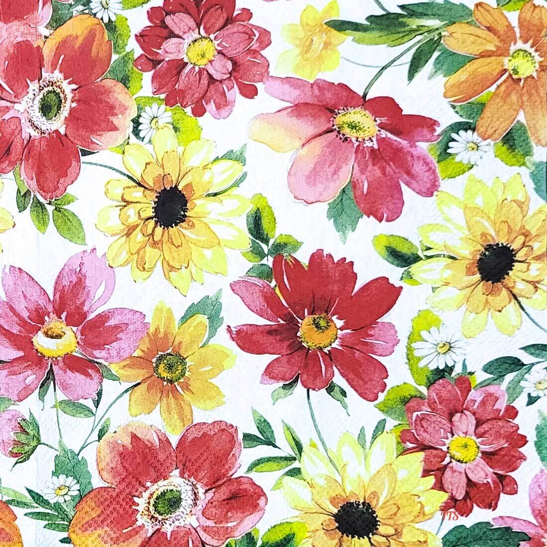 Decoupage Paper Napkins - Floral - Josephine (1 Sheet)