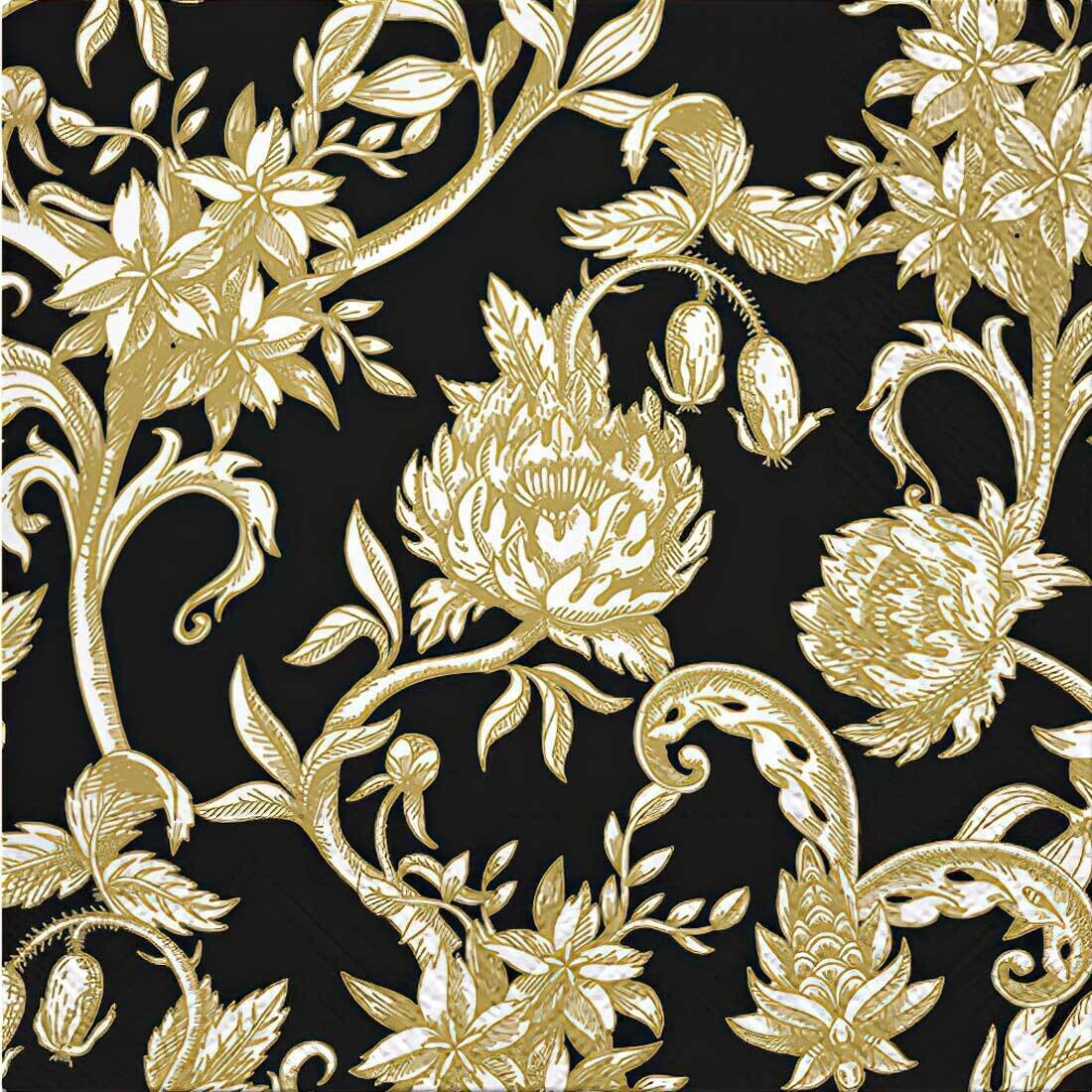 Decoupage Paper Napkins - Floral - Baroque Flowers (1 Sheet) Out of Stock