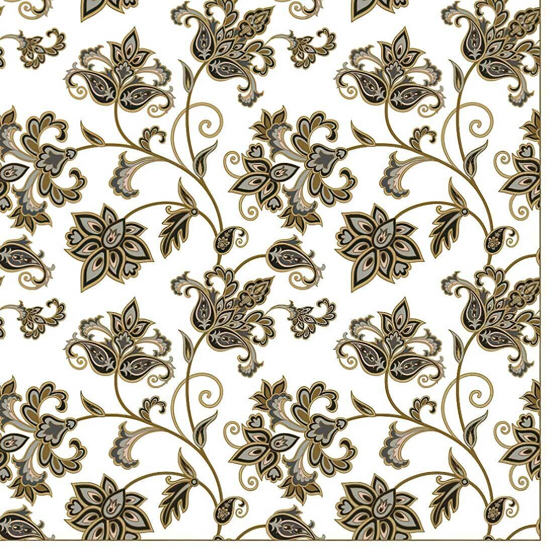 Decoupage Paper Napkins - Floral - Oriental Background (1 Sheet) Out of Stock