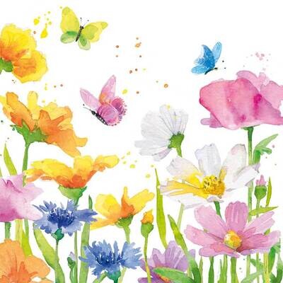 Decoupage Paper Napkins - Butterflies - Happy Spring (1 Sheet)