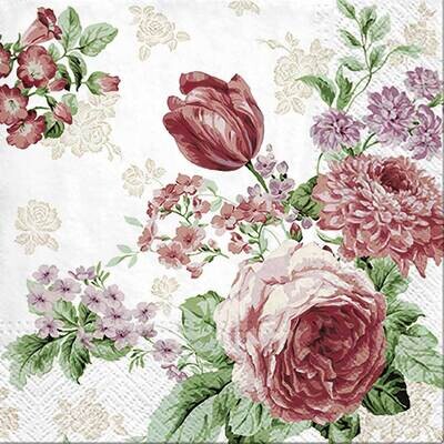 Decoupage Paper Napkins - Floral - Mysterious Roses (1 Sheet)