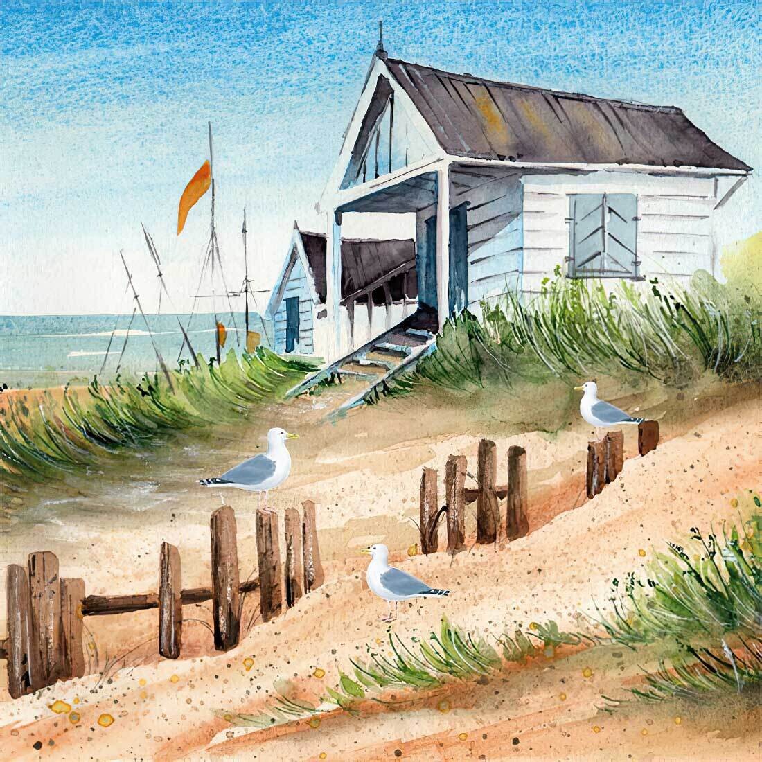 Decoupage Paper Napkins - Marine/Beach - Summer House (1 Sheet)