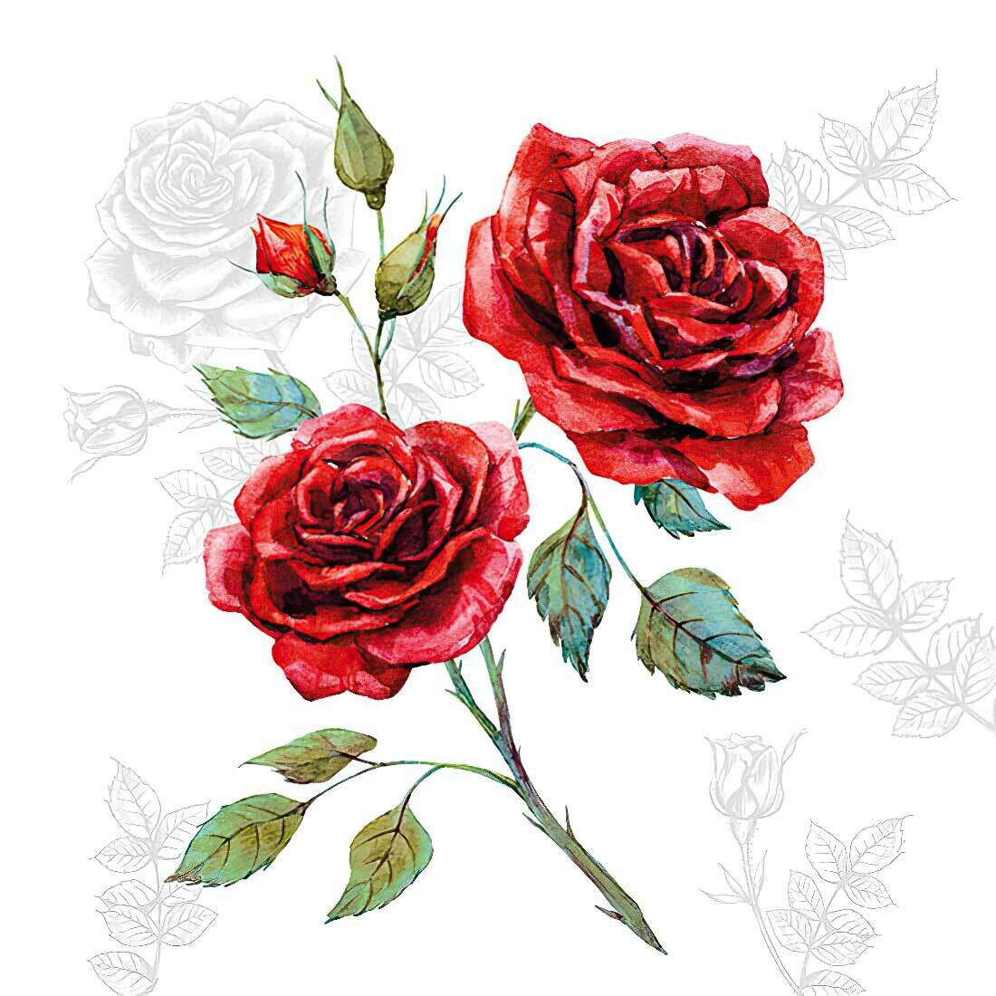 Decoupage Paper Napkins - Floral - Grace (1 Sheet)