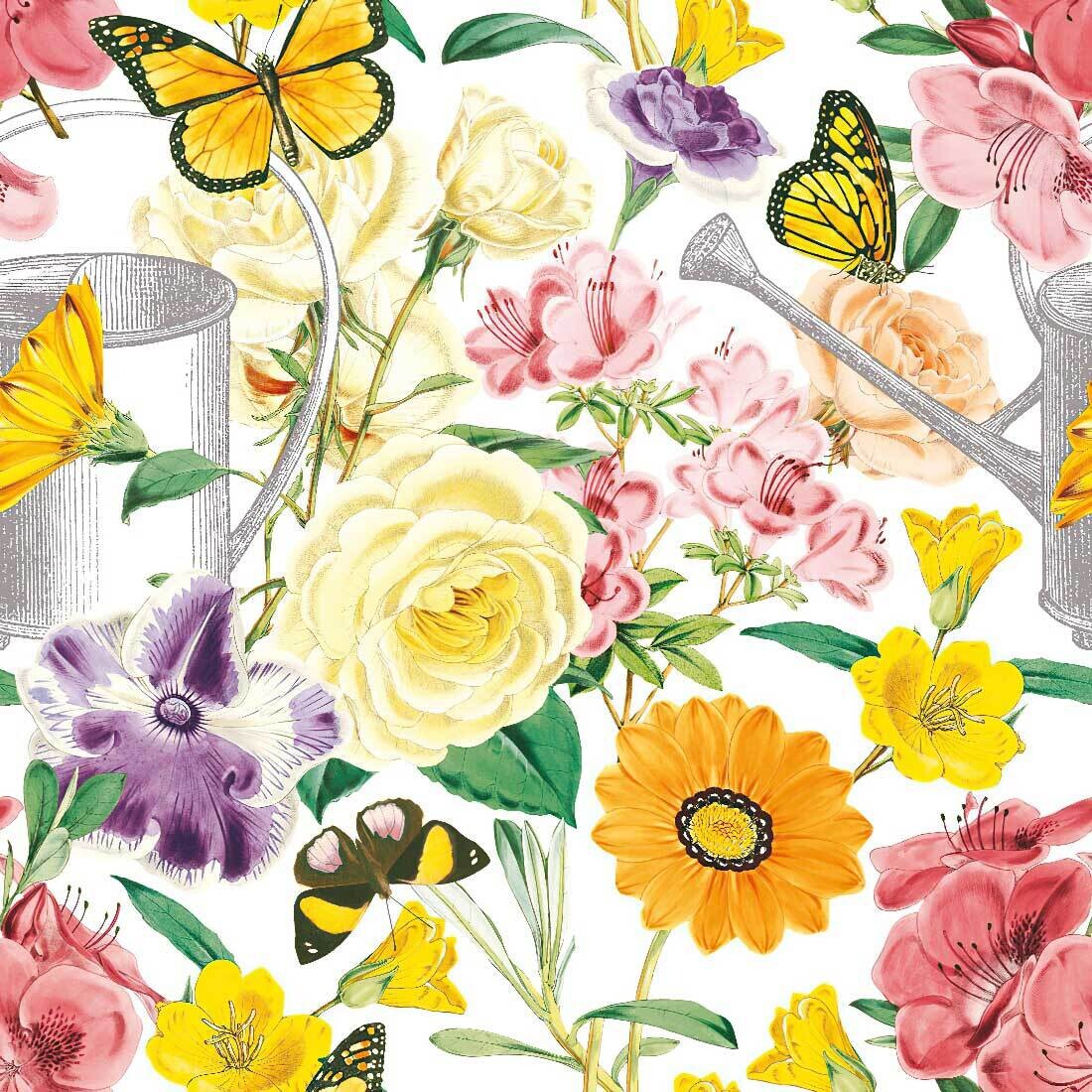 Decoupage Paper Napkins - Floral - Flower Garden (1 Sheet)