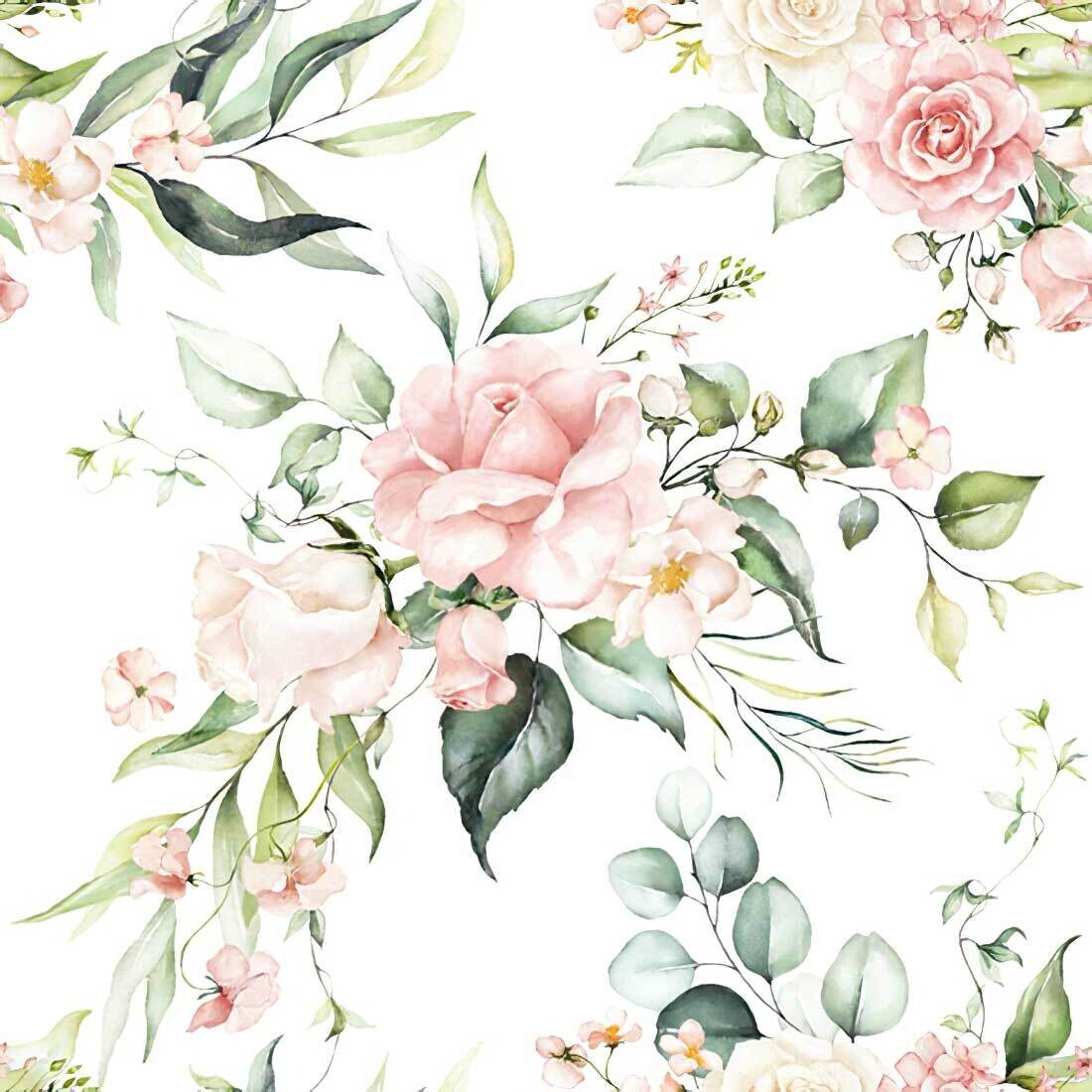 Decoupage Paper Napkins - Floral - Blush Pink Bouquet (1 Sheet)