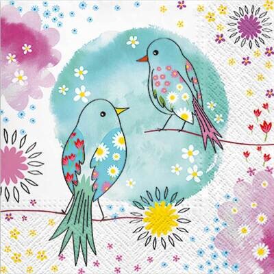 Decoupage Paper Napkins - Bird - Welcome to Paradise (1 Sheet)