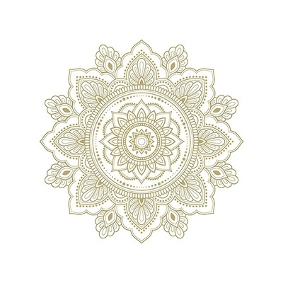 Decoupage Paper Napkins - Pattern - Mandala Gold/White (1 Sheet)