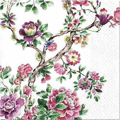 Decoupage Paper Napkins - Floral - Japanese Garden (1 Sheet)
