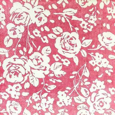 Decoupage Paper Napkins - Floral - SÖLVEIG Red (1 Sheet)