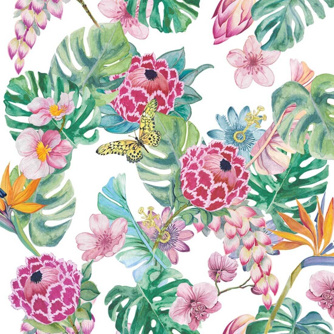 Decoupage Paper Napkins - Floral - Tropicana (1 Sheet)