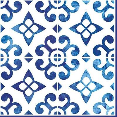 Decoupage Paper Napkins - Pattern - Nordisch Blue (1 Sheet)
