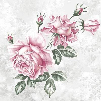 Decoupage Paper Napkins - Floral - Vintage Roses (1 Sheet)
