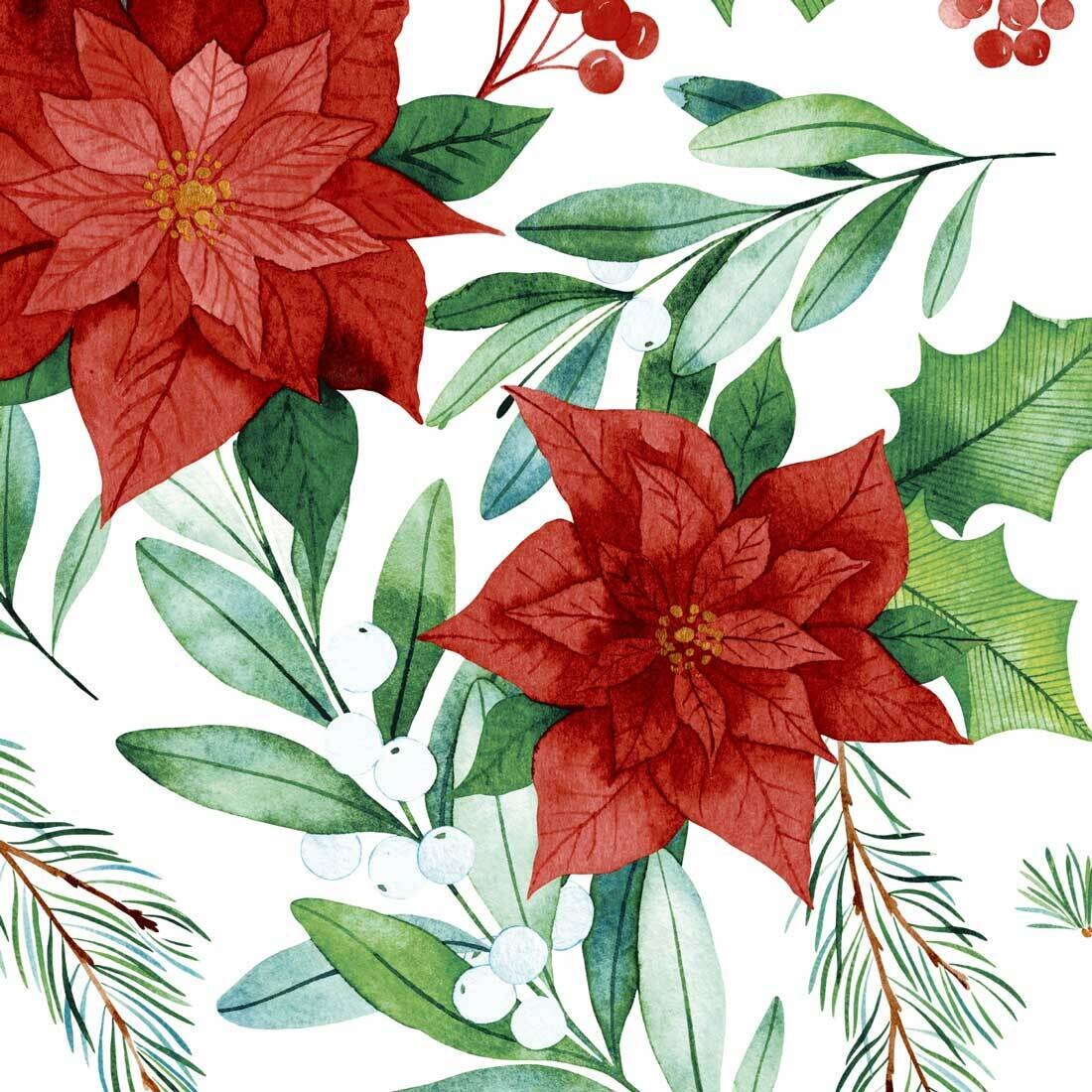 Decoupage Paper Napkins - Floral - Winter Nature (1 Sheet) Out of Stock