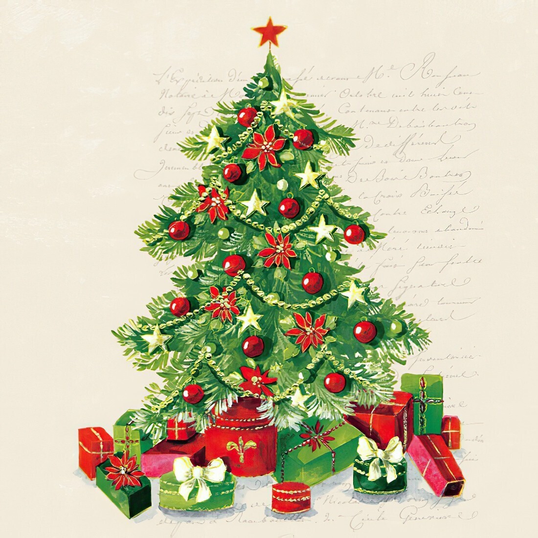 Decoupage Paper Napkins - Christmas/Xmas - Christmas Tree (1 Sheet) Out of Stock