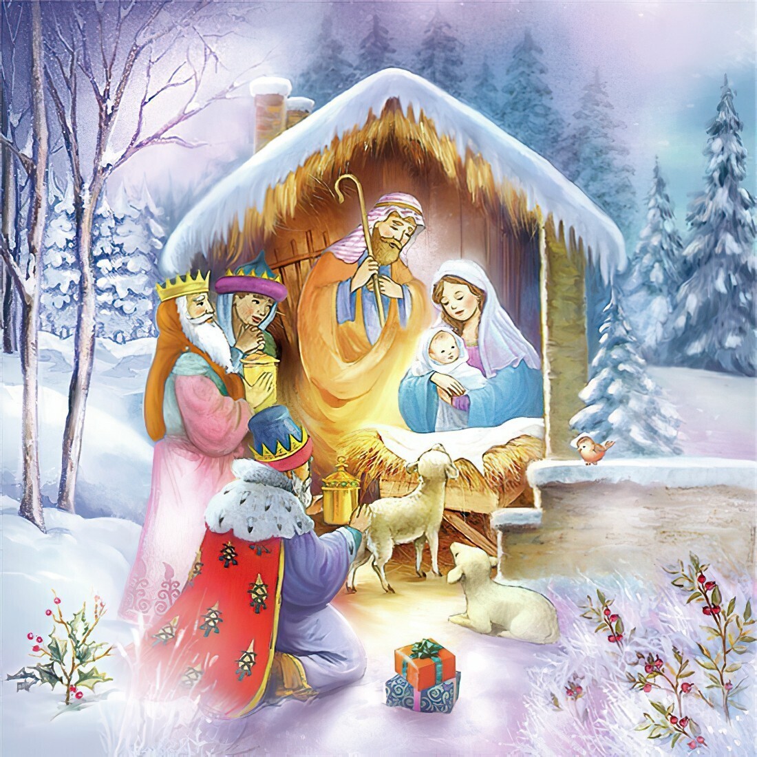 Decoupage Paper Napkins - Christmas/Xmas - Nativity (1 Sheet) Out of Stock