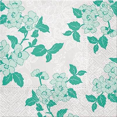 Decoupage Paper Napkins - Floral - Flower &amp; Lance (1 Sheet)