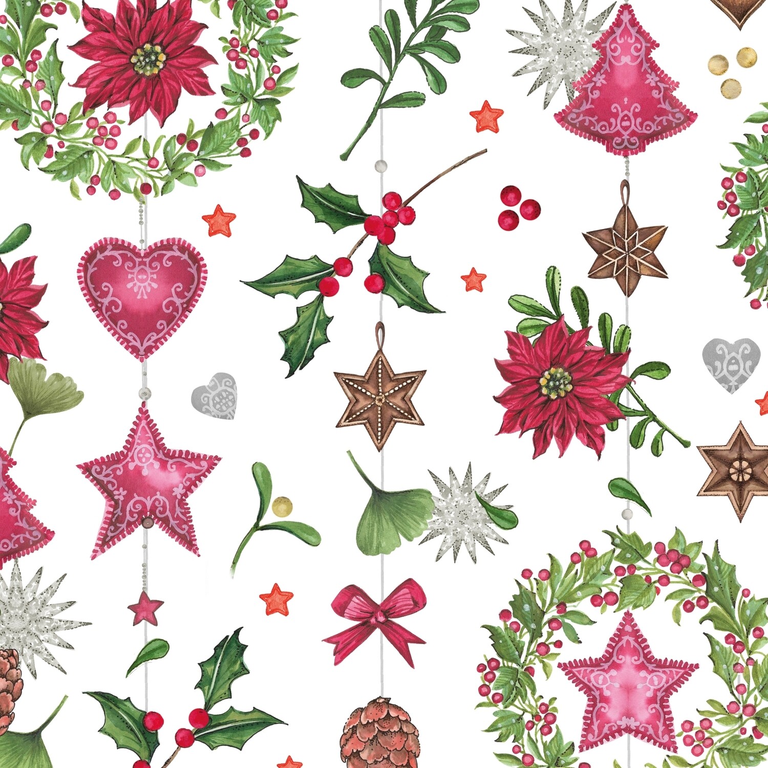 Decoupage Paper Napkins - Christmas/Xmas - Cozy Home (1 Sheet) Out of Stock