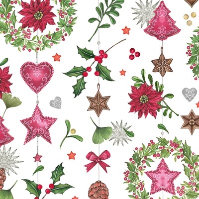 Decoupage Paper Napkins - Christmas/Xmas - Cozy Home (1 Sheet)