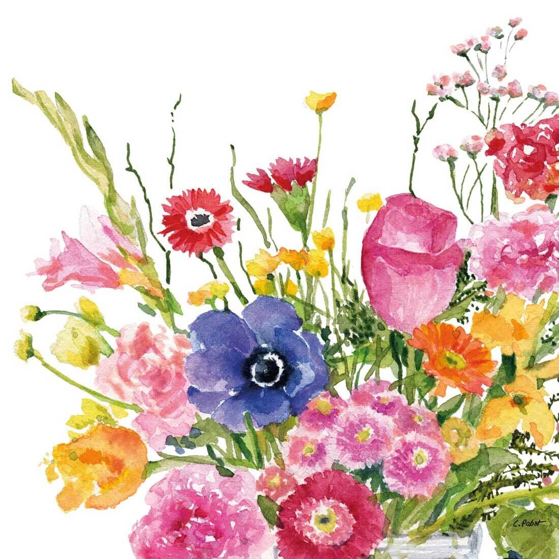 Decoupage Paper Napkins - Floral - Caroline (1 Sheet) Out of Stock