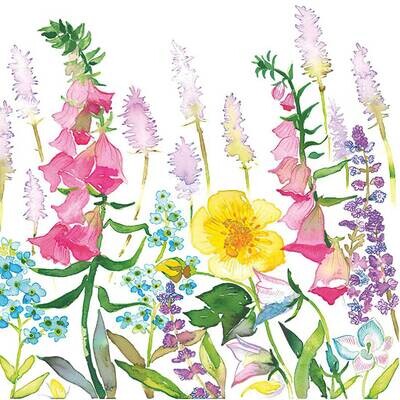 Decoupage Paper Napkins - Floral - Gentle Blossom (1 Sheet)