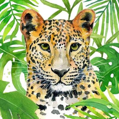 Decoupage Paper Napkins - Animals - Tropical Leo (1 Sheet)