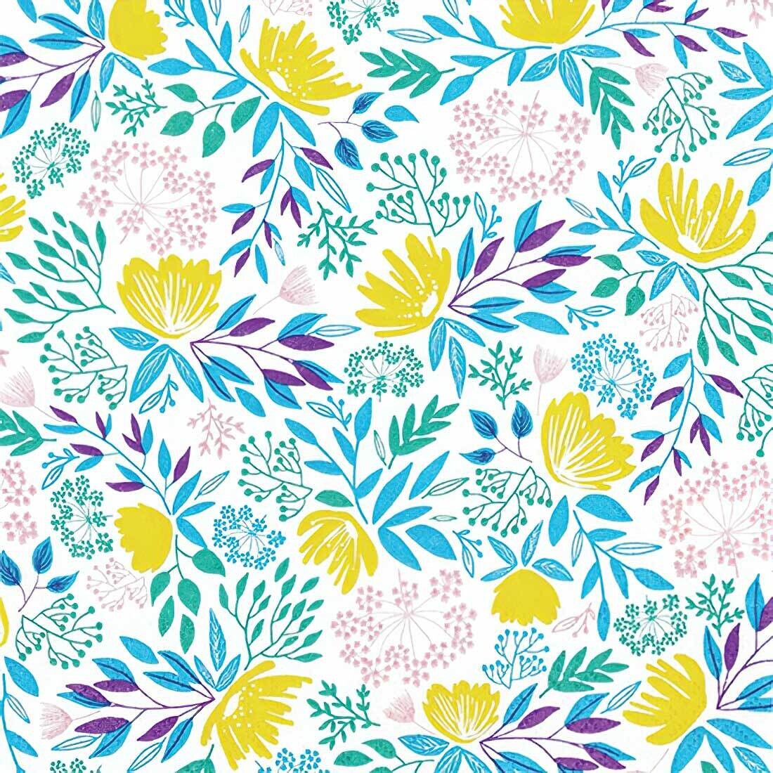 Decoupage Paper Napkins - Floral - Floral Pattern Rich (1 Sheet)