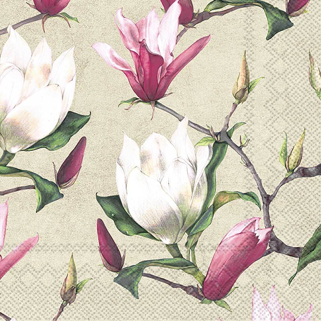 Decoupage Paper Napkins - Floral - Wake Up In Spring Cream
(1 Sheet) Out of Stock
