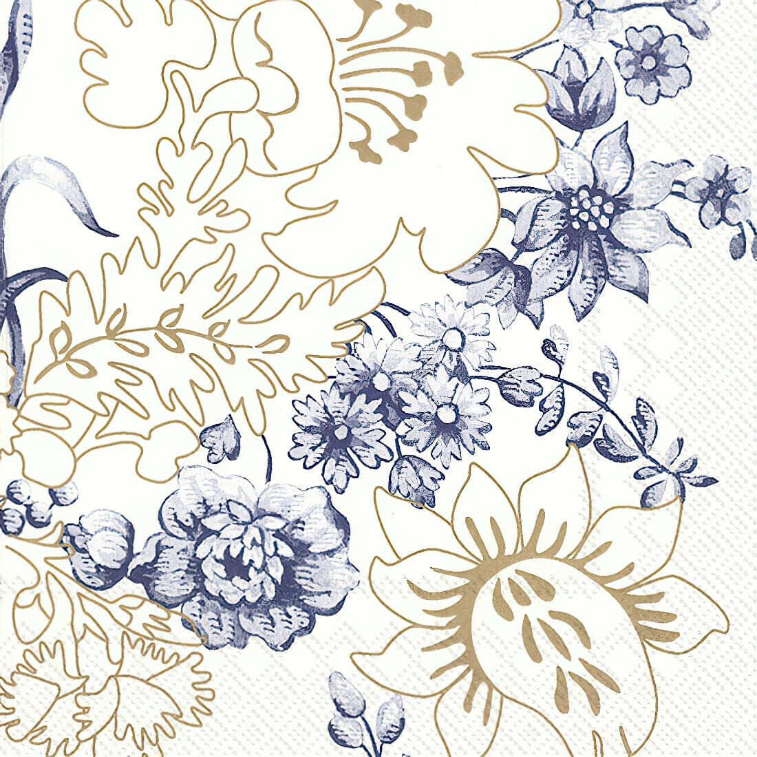 Decoupage Paper Napkins - Floral - Palmers Silk V&A (1 Sheet) Out of Stock