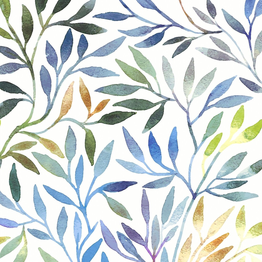 Decoupage Paper Napkins - Floral - Willow Leaves (1 Sheet)