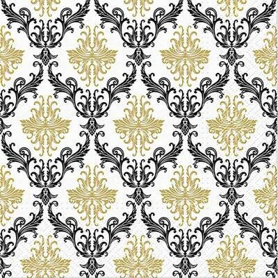 Decoupage Paper Napkins - Pattern - Royal Ornament Gold (1 Sheet)