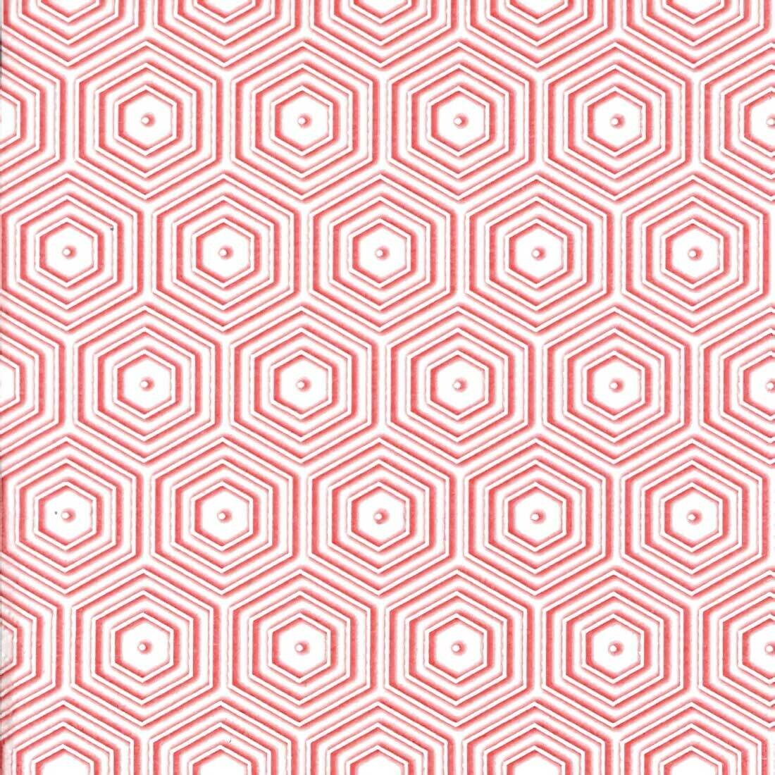 Decoupage Paper Napkins - Pattern - Geometric Hipster Red/White (1 Sheet)