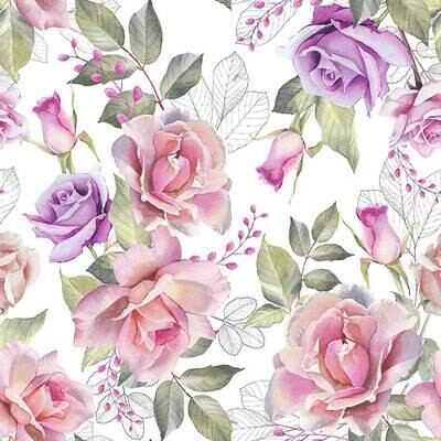 Decoupage Paper Napkins - Floral - Josephine (1 Sheet)