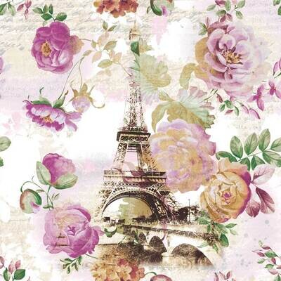 Decoupage Paper Napkins - Outdoor/Scenic - Tour Eiffel (1 Sheet)