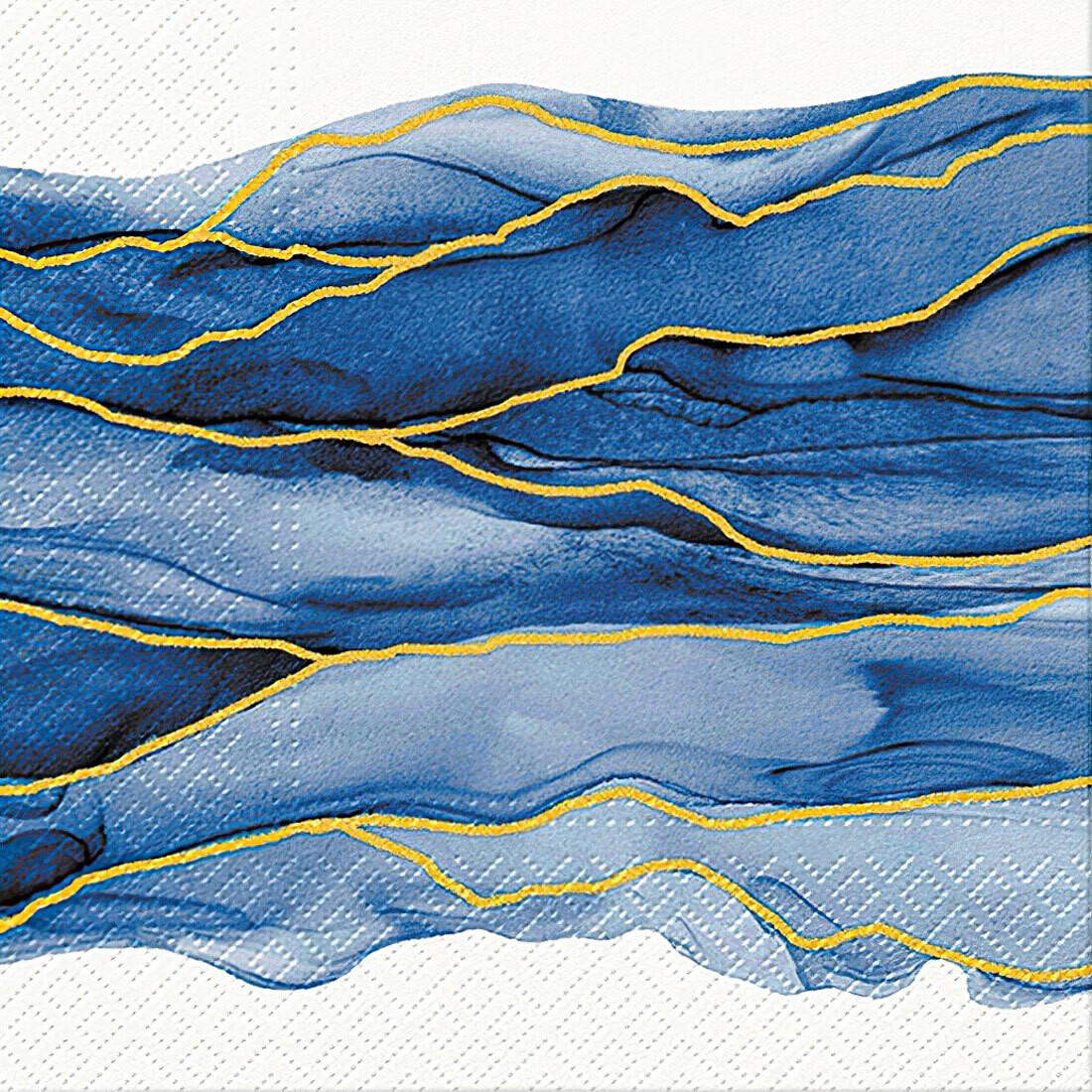 Decoupage Paper Napkins - Pattern - Watercolor Waves (1 Sheet)