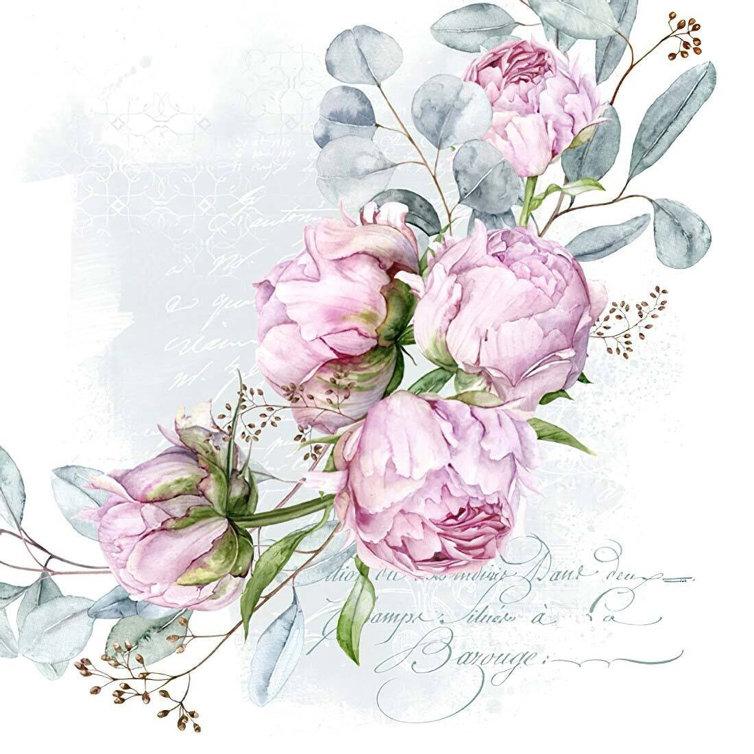 Decoupage Paper Napkins - Floral - Emilia