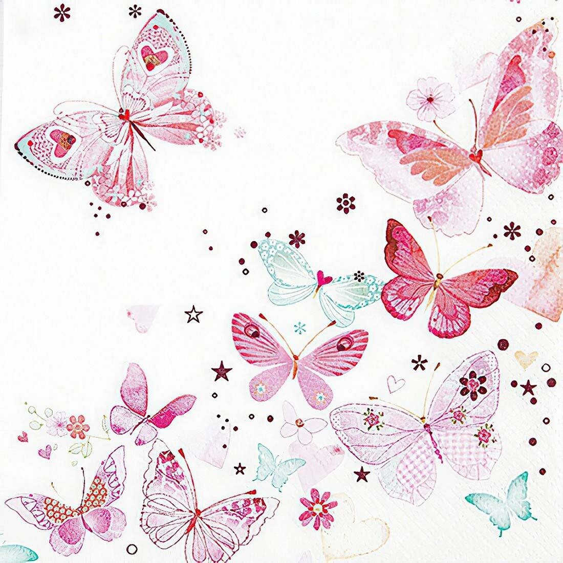 Decoupage Paper Napkins - Butterflies - Lovely Butterflies