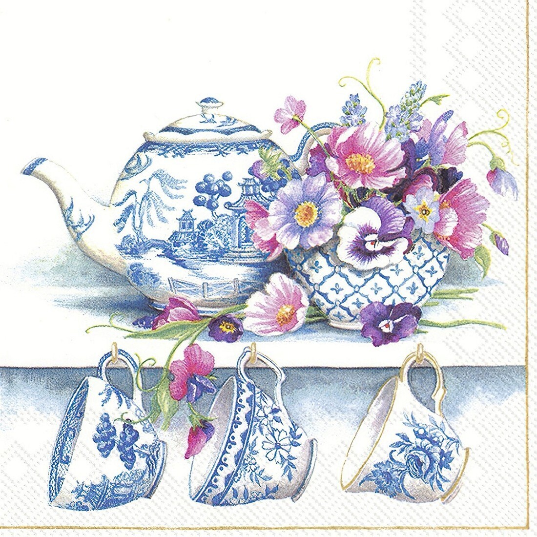 Decoupage Paper Napkins - Food & Drinks - Fine Bone China (1 Sheet) Out of Stock
