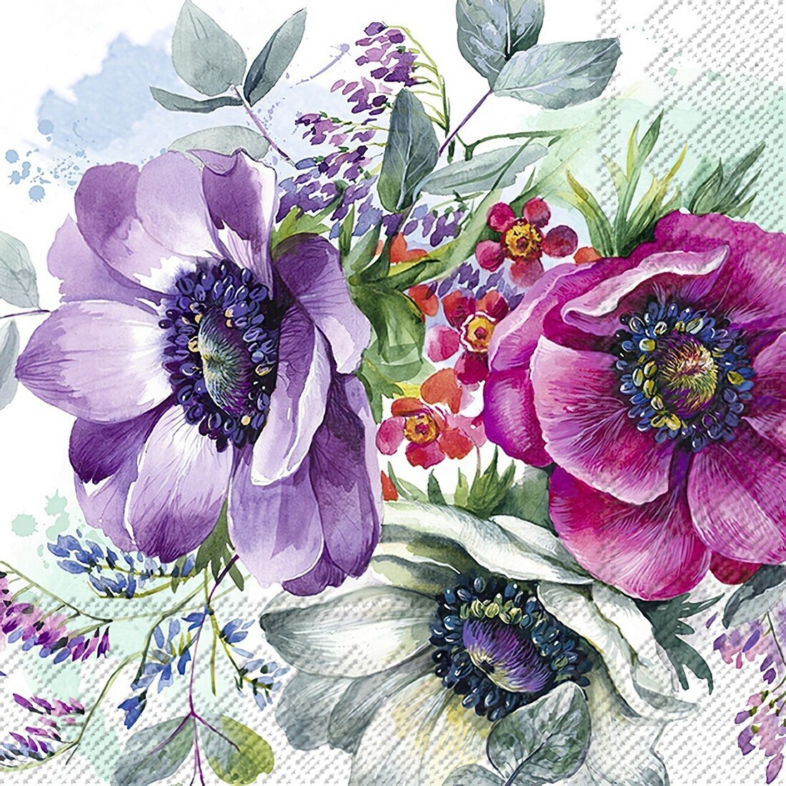 Decoupage Paper Napkins - Floral - Nora Bunch (1 Sheet)
