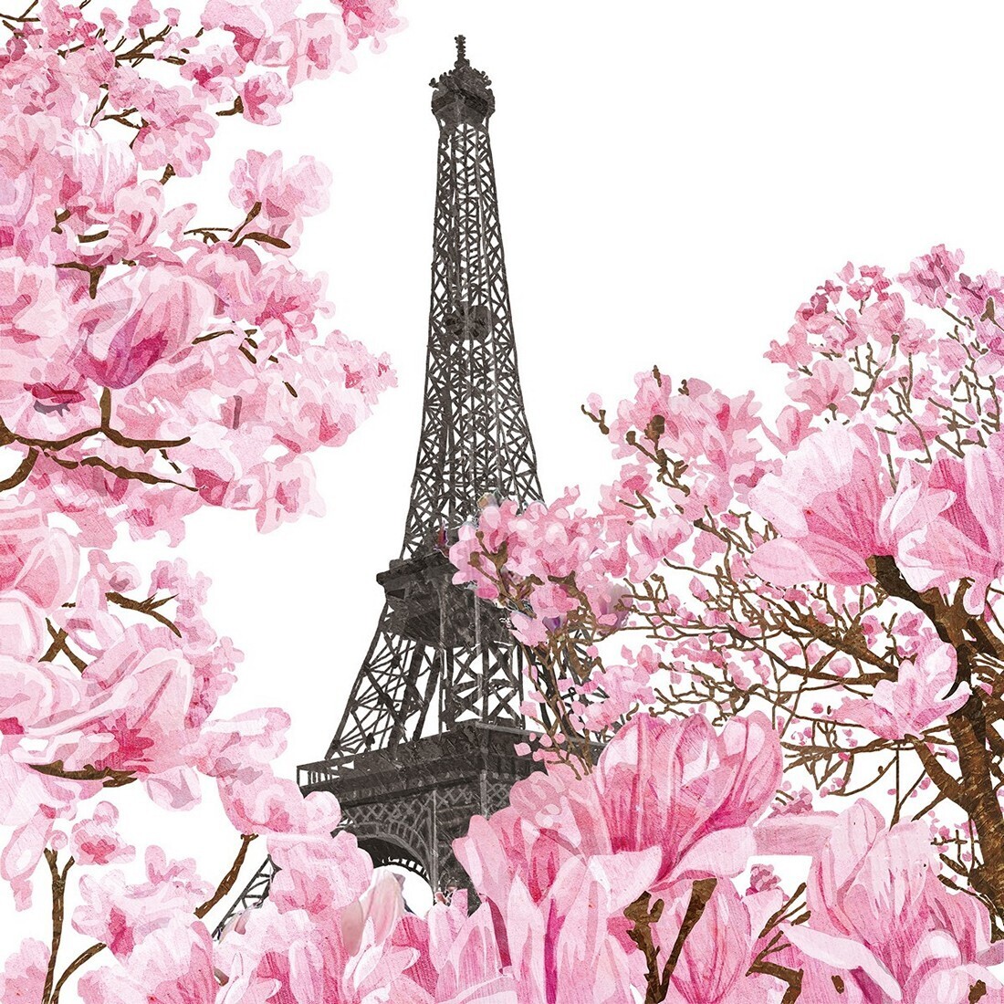 Decoupage Paper Napkins - Outdoor/Scenic - April In Paris (1 Sheet)